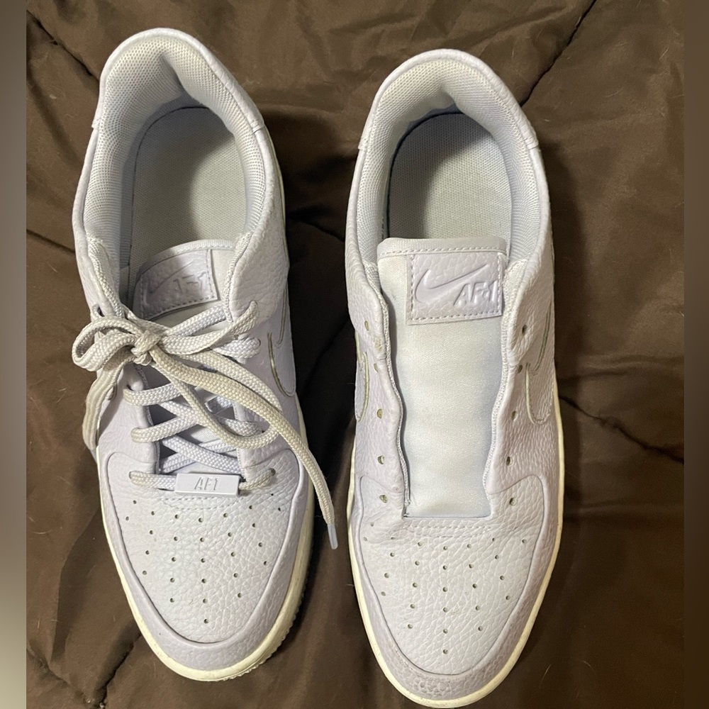 Lilac Air Force Ones Size 8